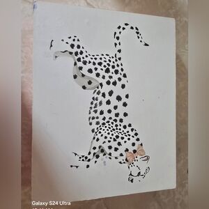 Leopard With Bow Wall Art